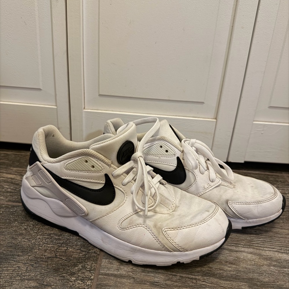 White and Black Nike Sneakers